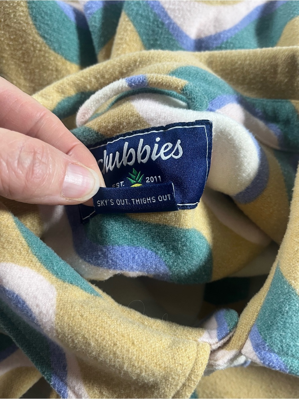 Chubbies Men’s “The Wiggle” LS Flannel Overshirt Button Up Size Large - Picture 8 of 16